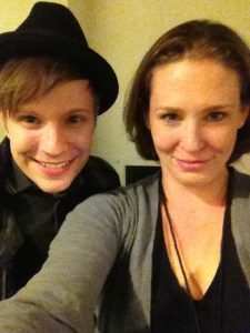 I'm really bad at taking pictures of myself, and since we had a lot of downtime before the show, Patrick tried to give me a tutorial on how to look cute.