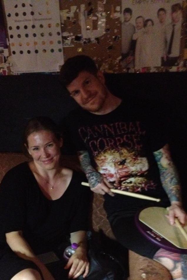 Being fashionable together before a show. 